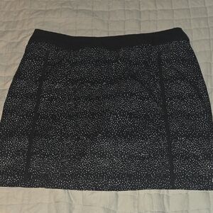 adidas Black and White Patterned Mini Skirt